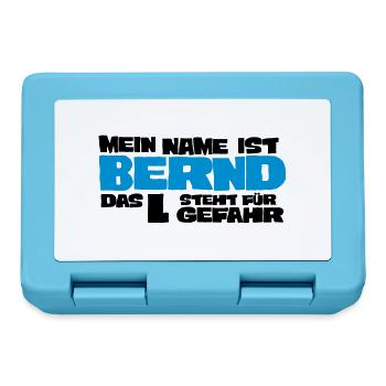Bernd - Boîte à goûter - bleu saphir - Devant