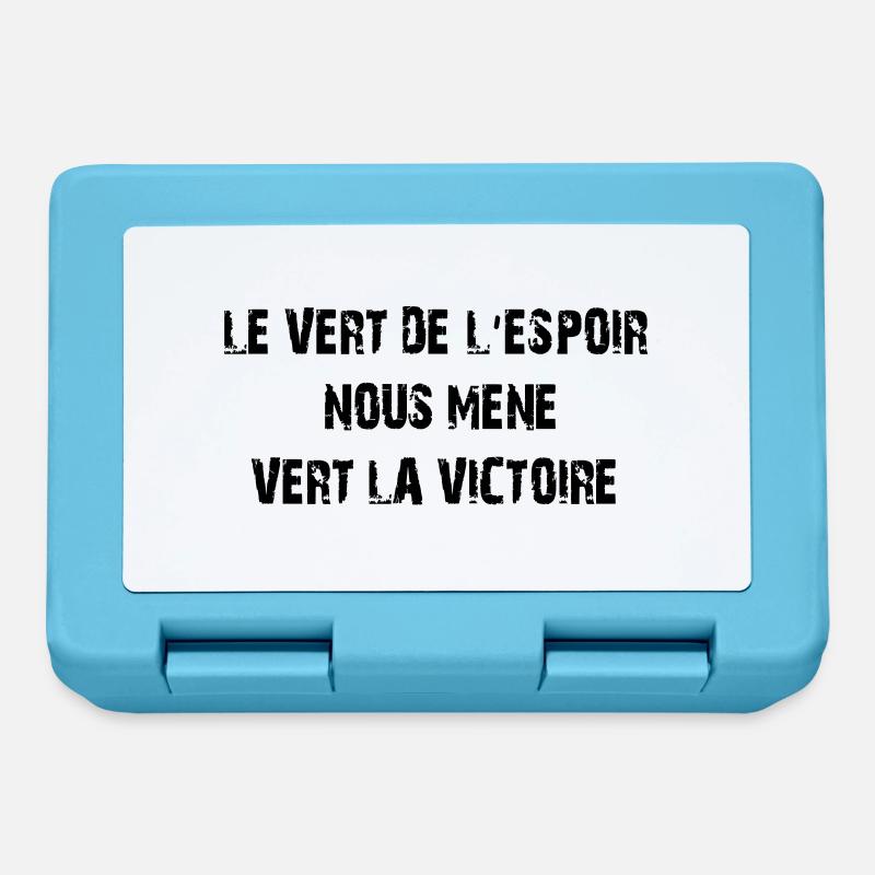 le_vert_de_l'espoir - Boîte à goûter - bleu saphir