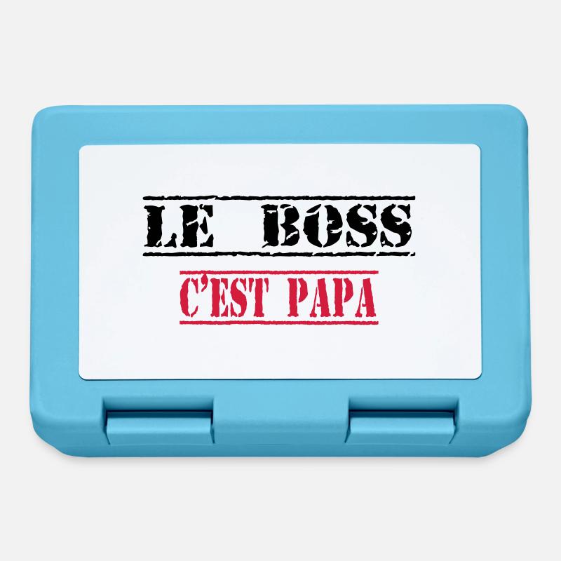 Le boss c'est papa - Brotdose - Saphirblau