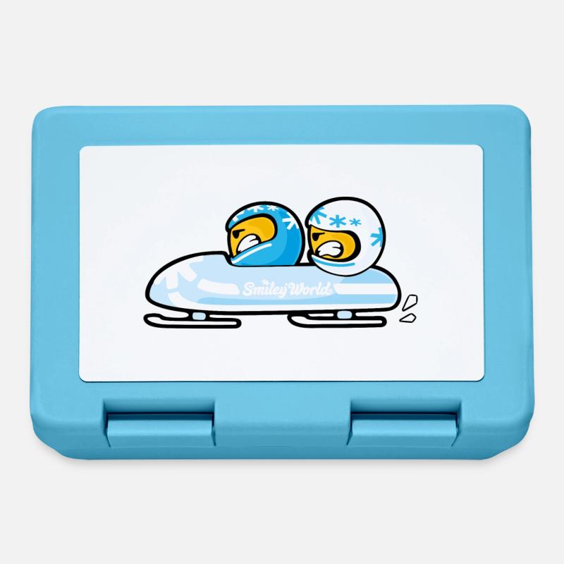 Smiley Bobsleigh - Brotdose - Saphirblau