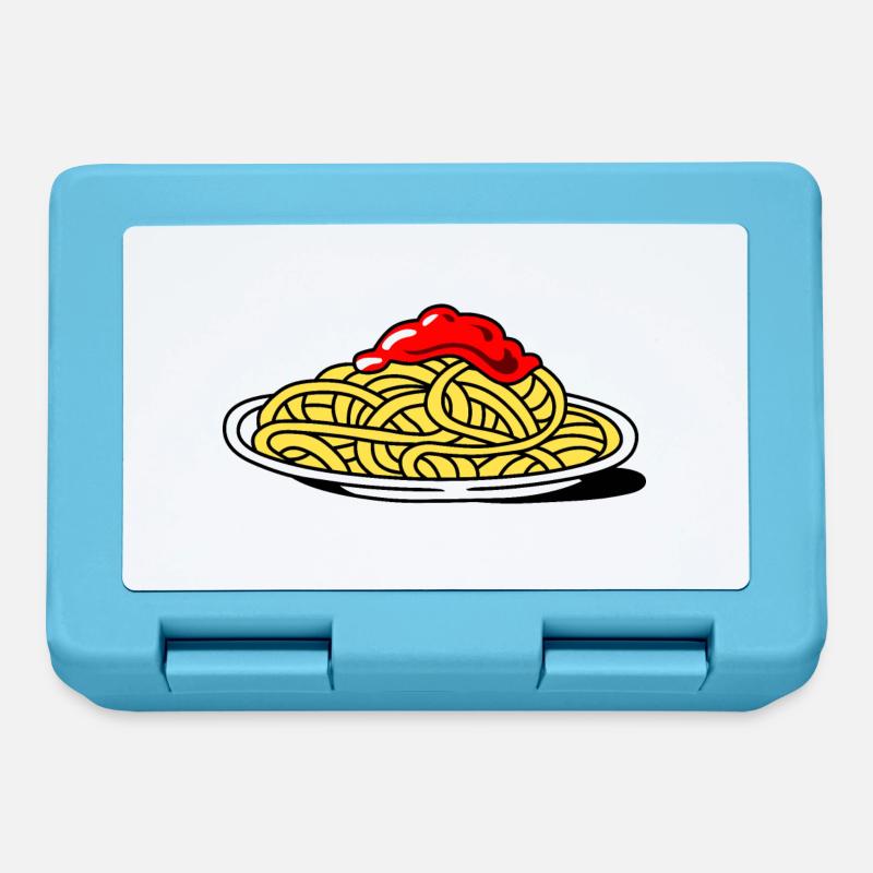 spaghetti with tomato - Lunchbox - sapphire blue