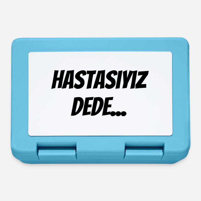 Hastasıyız dede - Boîte à goûter - bleu saphir