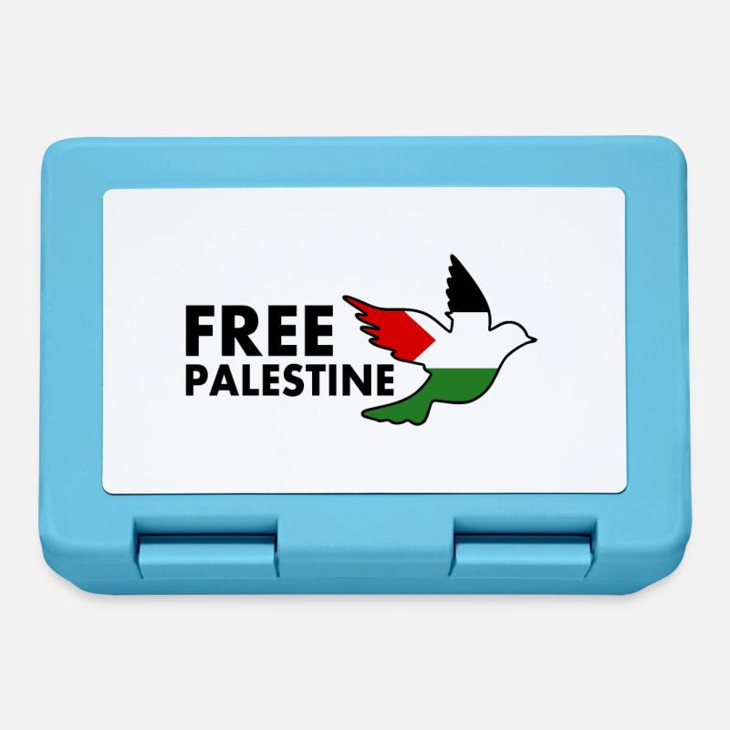 Free palestine - Boîte à goûter - bleu saphir