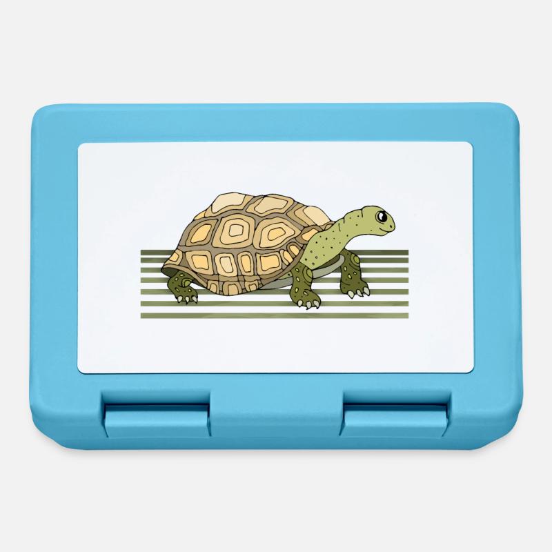 Tortoise - Lunchbox - sapphire blue