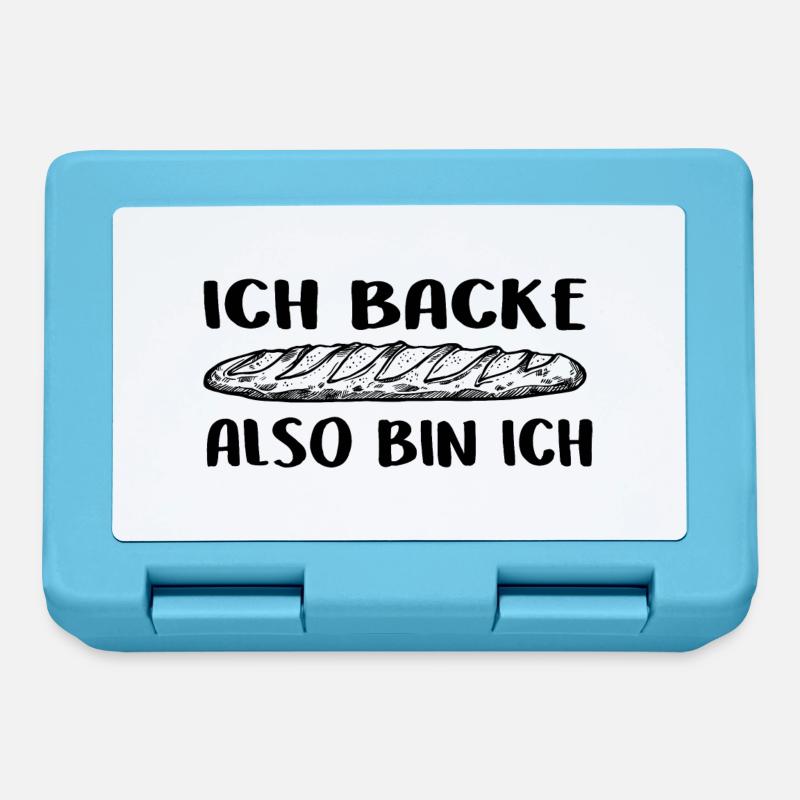 Ich backe also bin ich - Backen mein Hobby - Brotdose - Saphirblau