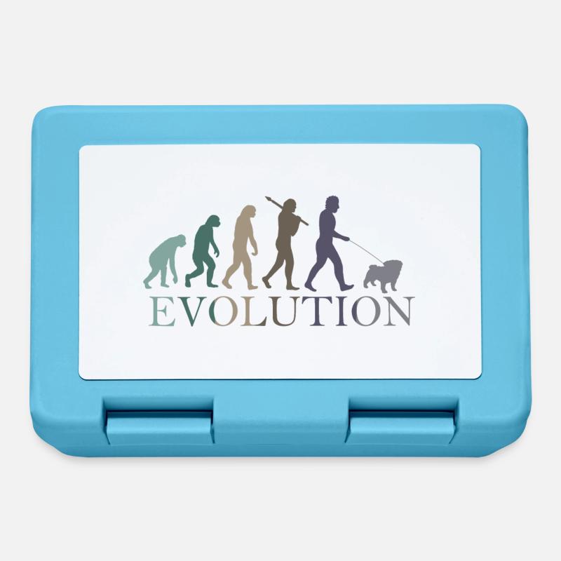 DIE EVOLUTION DES MOPSES - Brotdose - Saphirblau