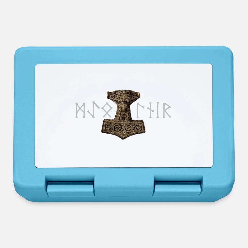 Mjölnir Älterer Futhark - Brotdose - Saphirblau
