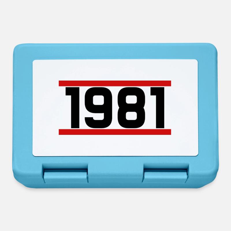 Old school 1981 - Lunchbox - sapphire blue