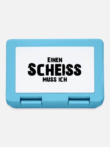 Einen Scheiss muss ich - Brotdose - Saphirblau