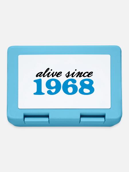 alive since 1968 - Brotdose - Saphirblau