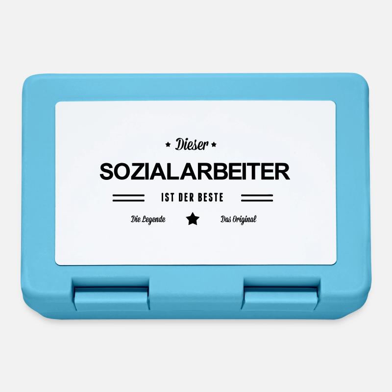 Bester Sozialarbeiter - Brotdose - Saphirblau