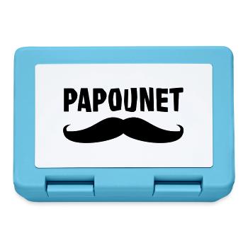 Papounet - Boîte à goûter - bleu saphir - Devant