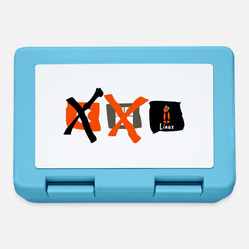 Linux die Wahl - Brotdose - Saphirblau