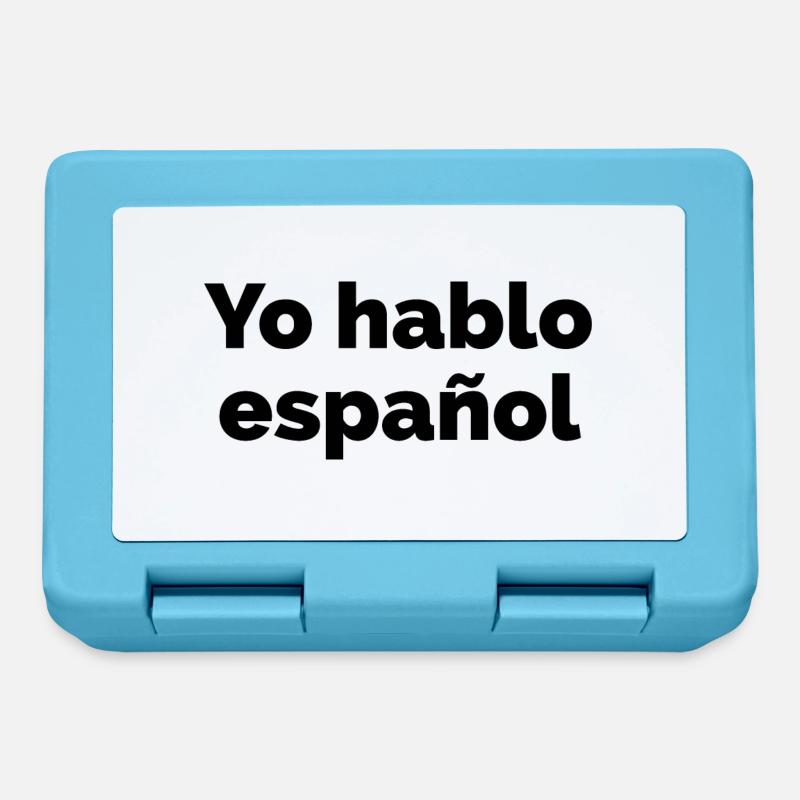 Ich spreche Spanisch - spanische Sprache Spruch - Brotdose - Saphirblau