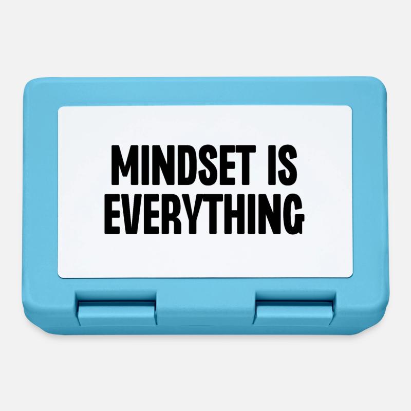 Mindset ist alles - Brotdose - Saphirblau