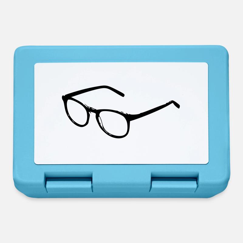 Brille - Bild - Brotdose - Saphirblau