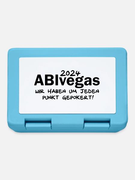 abivegas Abimotto 2024 abitur abi 24 - Brotdose - Saphirblau