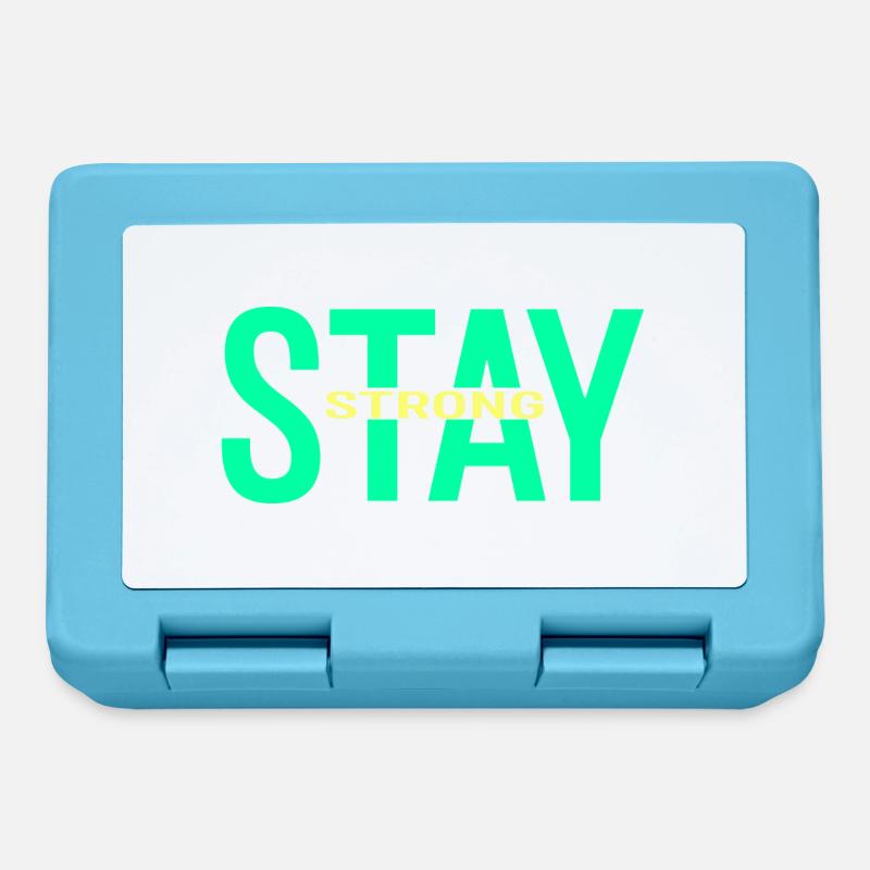 stay strong - Boîte à goûter - bleu saphir