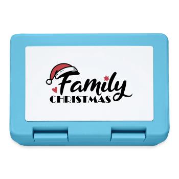 Family Christmas Font - Lunchbox - sapphire blue - Front