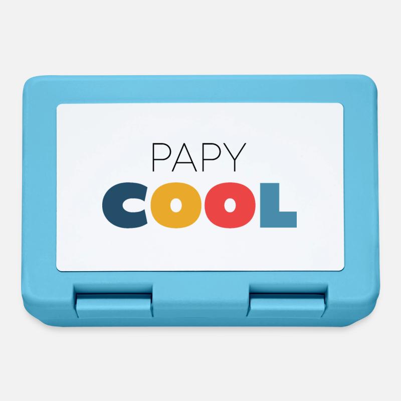 papy cool - Boîte à goûter - bleu saphir