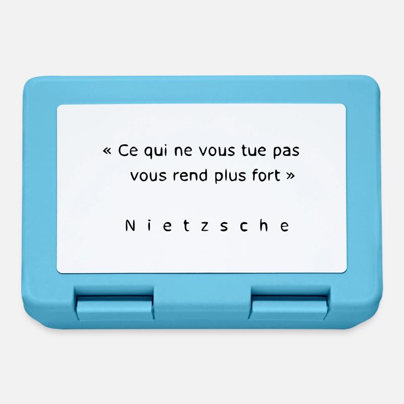 Nietzsche - Boîte à goûter - bleu saphir