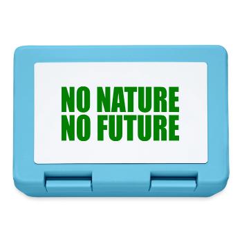 No nature no future - Lunchbox - sapphire blue - Front
