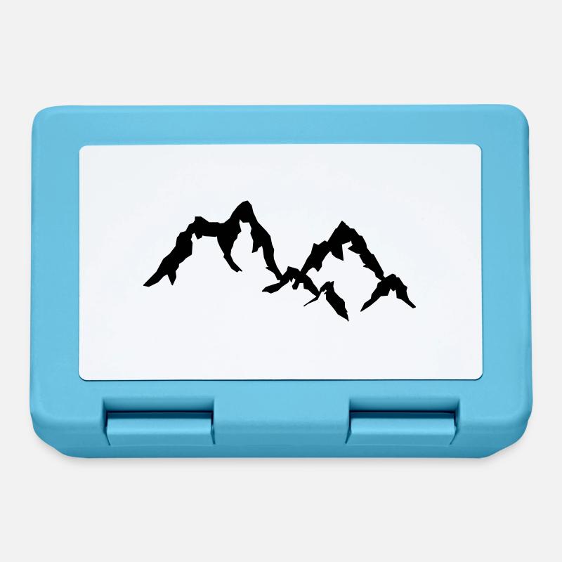 Berge - Brotdose - Saphirblau