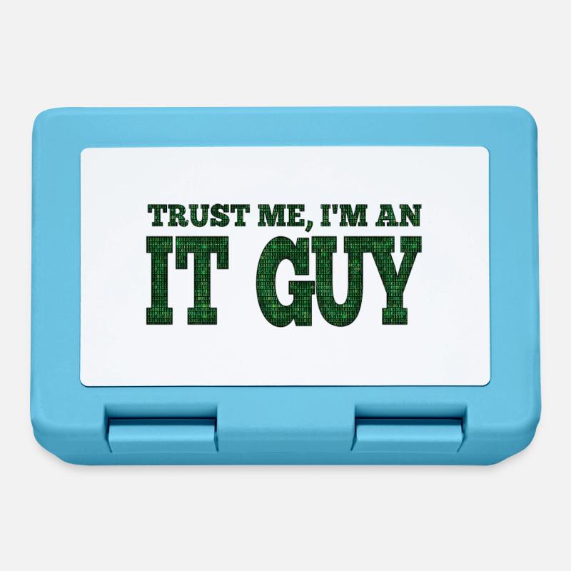 IT-Typ Unterstützung Geek Computer Computer Geek Techniker - Brotdose - Saphirblau