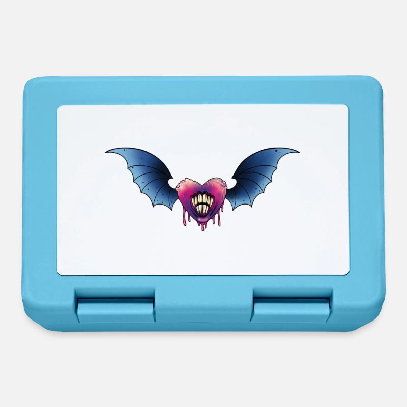 Chauve-souris dentée - Boîte à goûter - bleu saphir