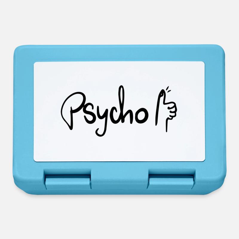 Psycho, pouce levé - Boîte à goûter - bleu saphir