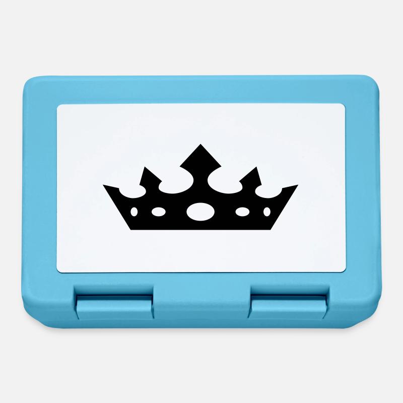 Cute "tiara" design for her - Lunchbox - sapphire blue