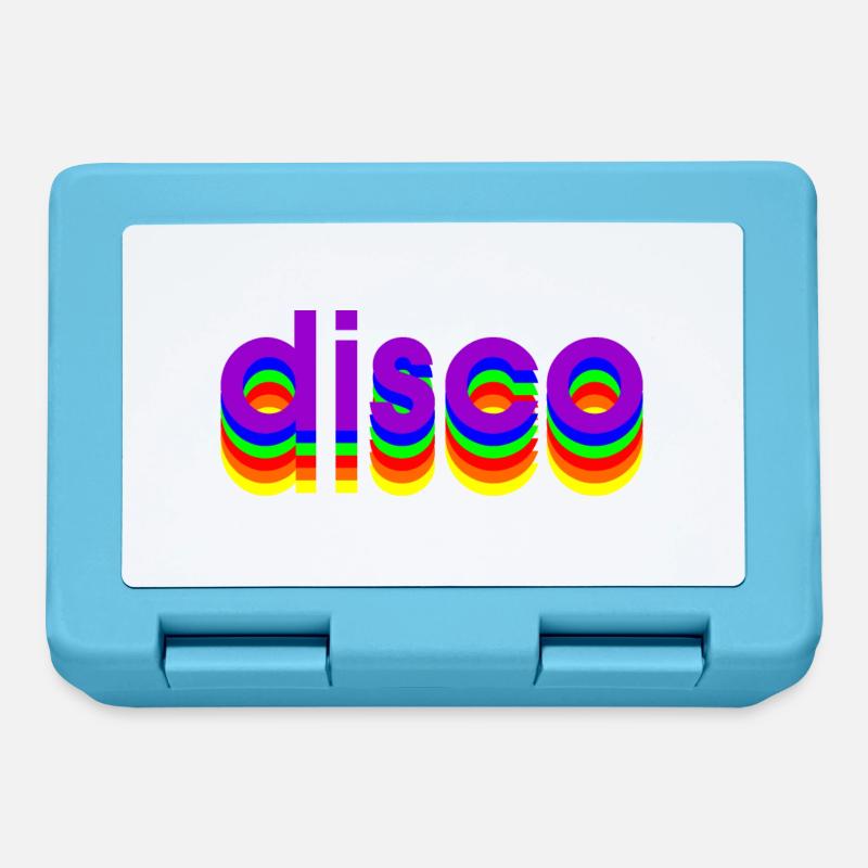 Disco des années 80 - Boîte à goûter - bleu saphir
