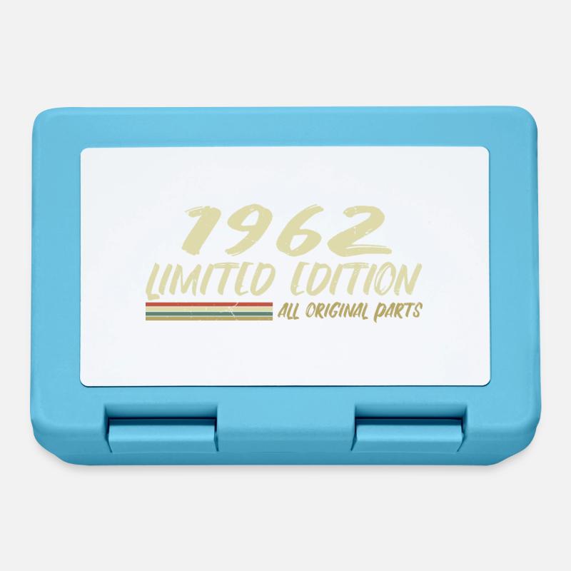 1962 Geburtstagsgeschenkidee 1962 - Brotdose - Saphirblau