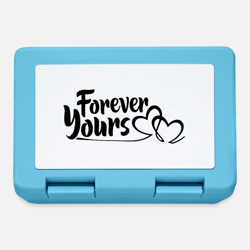 Yours forever - Lunchbox - sapphire blue