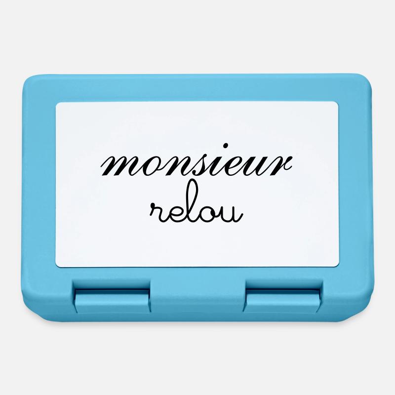 m relou - Boîte à goûter - bleu saphir