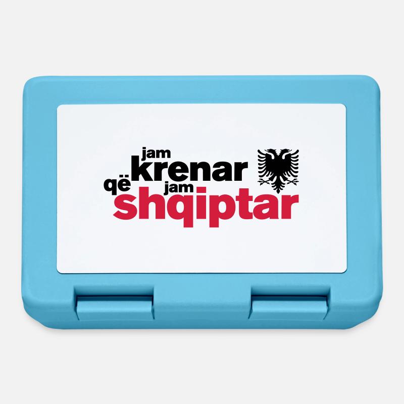 Krenar qe jam Shqiptar - Lunchbox - sapphire blue