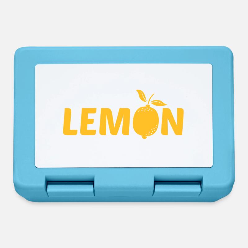 Logo Design CITRON - Boîte à goûter - bleu saphir