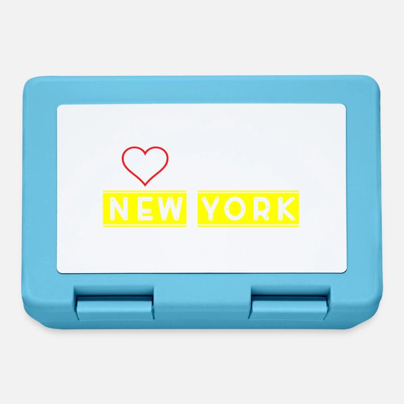 New York - Boîte à goûter - bleu saphir
