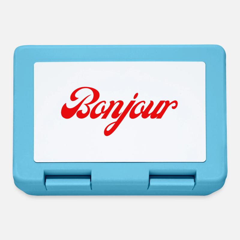 Bonjour idée cadeau - Boîte à goûter - bleu saphir