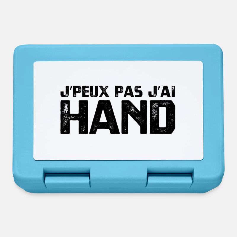 J’PEUX PAS J’AI HAND - Boîte à goûter - bleu saphir
