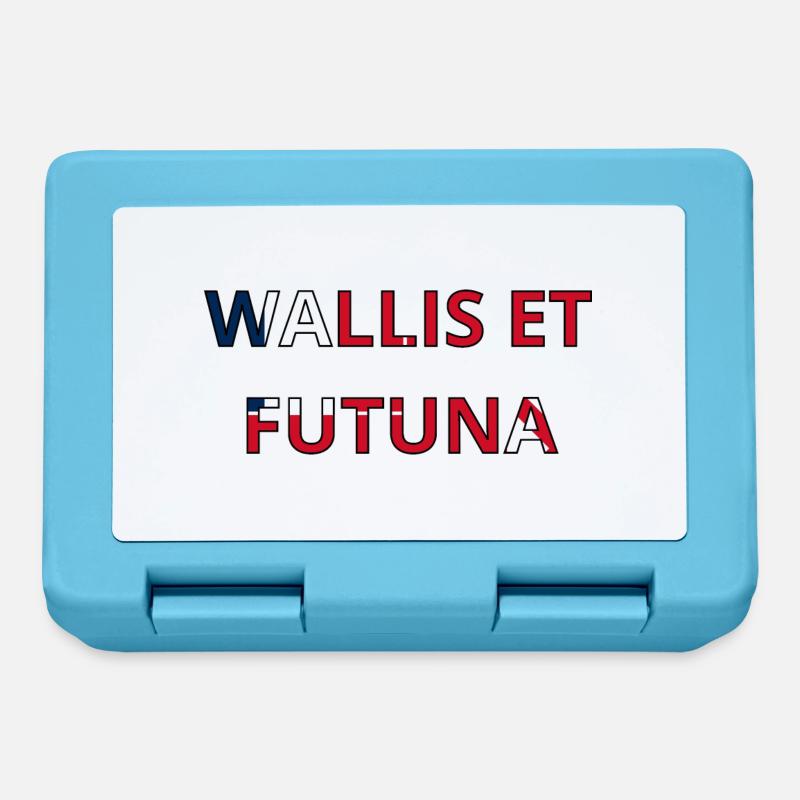 Drapeau Wallis et Futuna - Boîte à goûter - bleu saphir