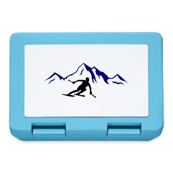 Ski Mountains 02 - Lunchbox - sapphire blue - Front