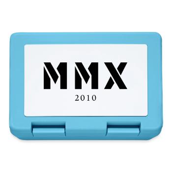 Roman numeral year of birth Made in 2010 - Lunchbox - sapphire blue - Front