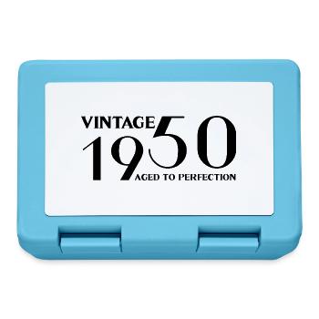 Jahrgang 1950 bis zur Perfektion gereift - Brotdose - Saphirblau - Vorne