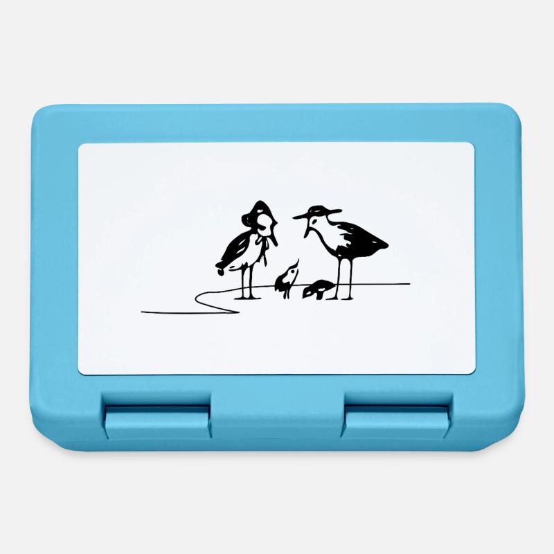 Mouettes - Boîte à goûter - bleu saphir