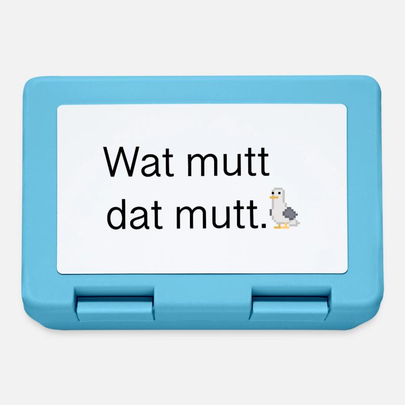 Wat mutt dat mutt - Brotdose - Saphirblau