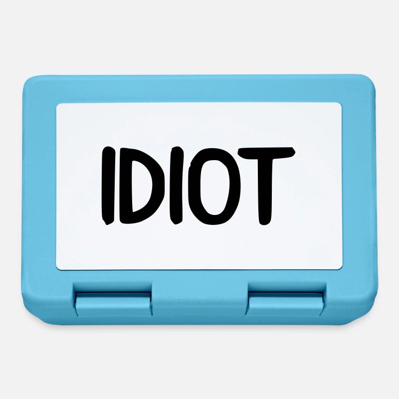 idiot - Brotdose - Saphirblau