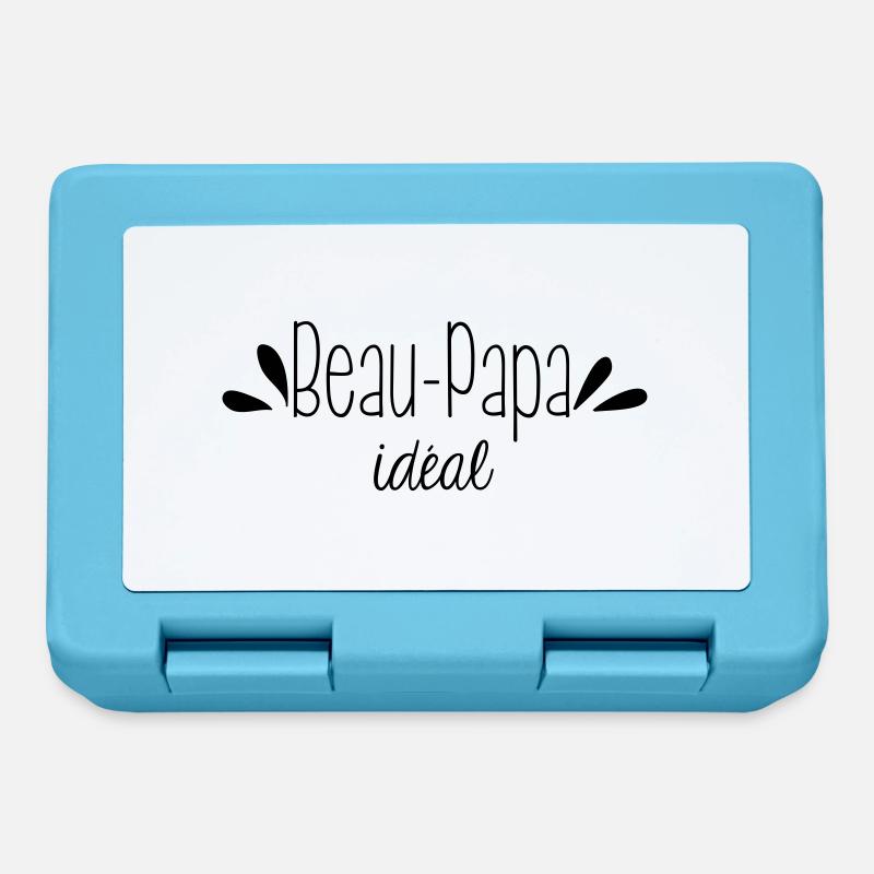 Beau papa idéal - Boîte à goûter - bleu saphir