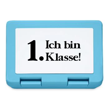 Ich bin 1. Klasse - Brotdose - Saphirblau - Vorne