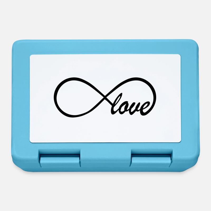 Love Infinity Swag - Boîte à goûter - bleu saphir